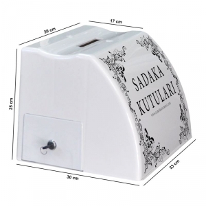 Yardım Kutusu Ayaksız (Beyaz) 33*30*25 cm
