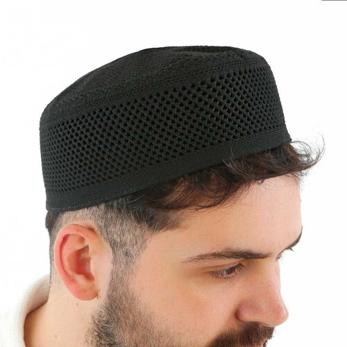 Lüks Nisa Kalıp Takke Siyah