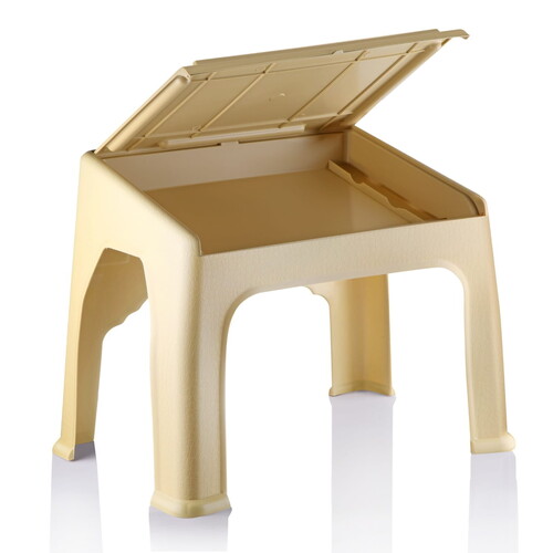  Sandıklı Plastik Rahle Krem 43x35x46cm 7 Adet