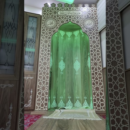  Mescit ve Evler için Portatif Mihrab Bütün Model 135*200 Cm