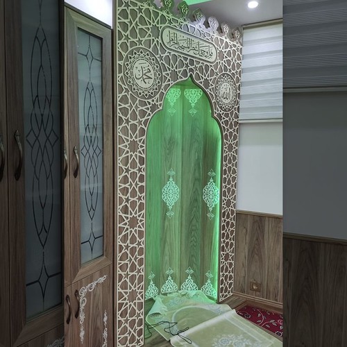  Mescit ve Evler için Portatif Mihrab Bütün Model 135*200 Cm