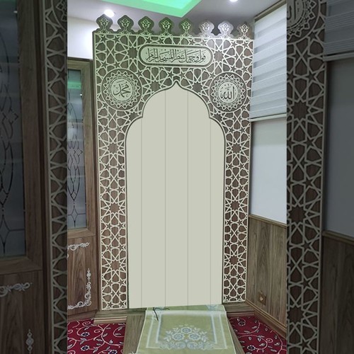 Mescit ve Evler için Portatif Mihrab Bütün Model