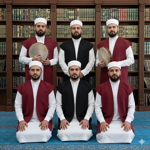 Haydari Musiki Yelek Bordo