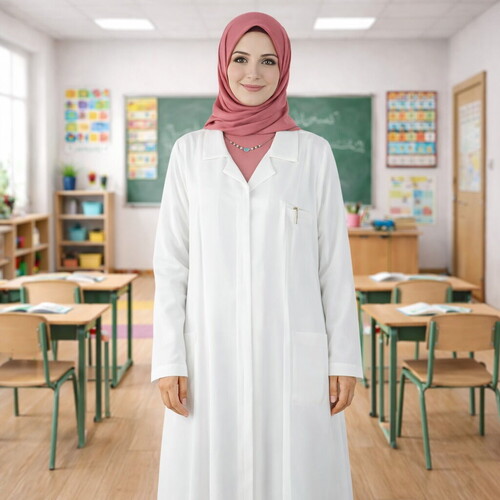 Bayan Uzun Boy Kuran Kursu, Öğretmen, Doktor Önlüğü Laboratuvar Eczacı, Hemşire Önlüğü
