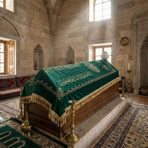 Lüks Tabut Örtüsü Kadife Nakışlı Özel ölçü yapılmaktadır.