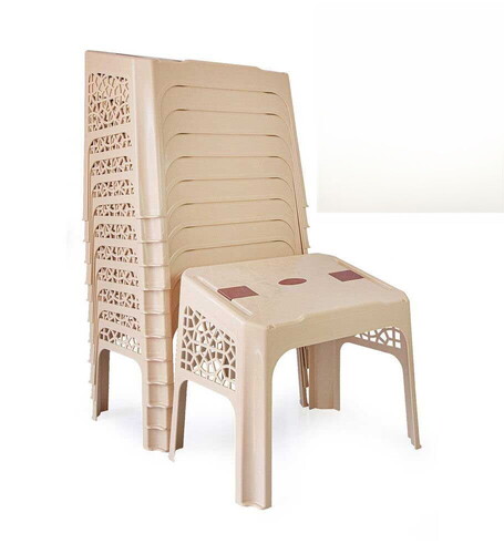 Plastik Rahle Mevlevi Model 12 Adet ( 47×31 ) Krem